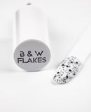 Top Black & White Flakes Matte 12 ml